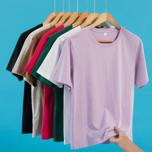 T-shirt stampa serigrafia con stampa DTG ricamo nuovo arrivo tinta unita logo personalizzato <span class=keywords><strong>abbigliamento</strong></span> donna donna <span class=keywords><strong>abbigliamento</strong></span> estivo - Product Image 2