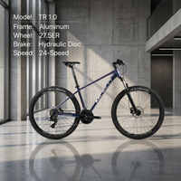 Vélo de montagne MCELO TR1.0 VTT 27,5 pouces 24 vitesses, suspension intégrale, vélo de descente, cadre en aluminium VTT
