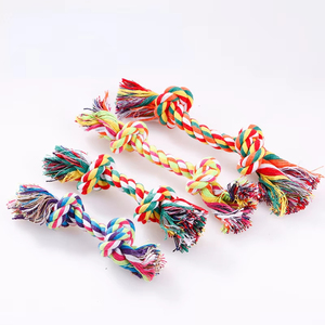 Jouets pour chiens, corde à nouer, à mâcher, pour chiens de petite, moyenne et grande taille, tressé, durable, interactif, amusant, pour le nettoyage des dents, 1 pièce - Product Image 2