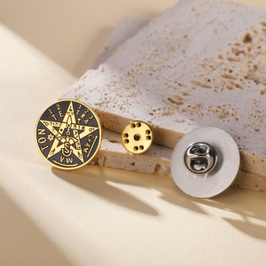 Broche <span class=keywords><strong>Pentagramme</strong></span> <span class=keywords><strong>de</strong></span> Sorcellerie en Acier Inoxydable, Amulette Hébraïque Tétragrammaton <span class=keywords><strong>de</strong></span> <span class=keywords><strong>Salomon</strong></span>, Bijou Porte-Bonheur, Badge, Accessoire <span class=keywords><strong>de</strong></span> Costume, Cadeau - Product Image 3