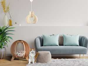 Клетка для домашних животных, стильный Крытый домик для кошек и собак, удобное уютное гнездо для ваших питомцев - Product Image 5