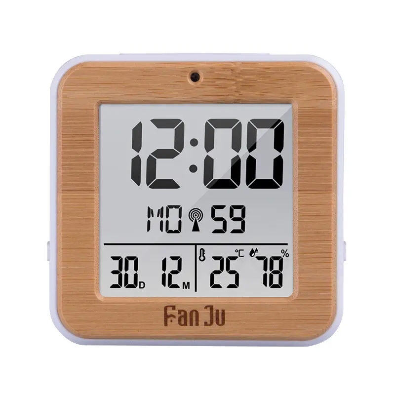 デジタル目覚まし時計LED温度湿度計デュアルアラーム自動バックライトスヌーズ温度計デスクトップ置時計家の装飾