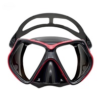 Masque de plongée sous-marine à vue large en Silicone liquide confortable