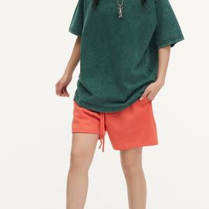 T-shirts unisexes surdimensionnés à logo, en coton biologique Pima 100% peigné, épais et personnalisables, pour hommes, avec épaules tombantes, vente en gros - Product Image 5