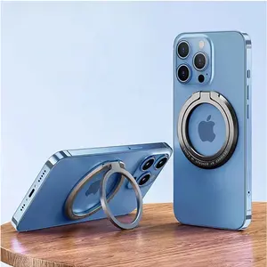 HUAXUN Rotation de 360 degrés Aimant en alliage Anneau de téléphone portable Grip Finger Mount StandRing Holder pour Iphone Magsafe