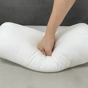 Almohada cilíndrica de lujo con <span class=keywords><strong>relleno</strong></span> de plumas para soporte lumbar, cojín suave y esponjoso de alta calidad para cama y sofá, venta al por mayor - Product Image 4