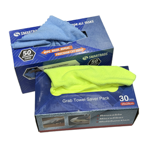 Paño de Limpieza de Microfibra, Toallas de Taller Sin Pelusa Reutilizables, Paños a Granel en Caja para el Hogar, Cocina y Auto, 8 Pulgadas x 8 Pulgadas - Product Image 3