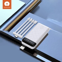 Chargeur portable haute capacité 10000 mAh Powerbank avec câble compatible avec les smartphones