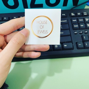 Custom Printing Gold Foil Stamping Mini Jewelry Packaging White Kraft Paper <strong>Envelope</strong> With Button And <strong>String</strong> - Product Image 6