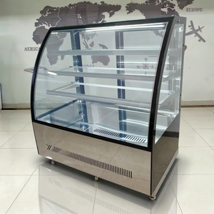 Vetrina Refrigerata per Torte 600L-1200L con Vetro Curvo per Pasticcerie, Multi-Livello LED, R290, Certificata CE - Product Image 4