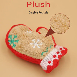 Juguete para masticar interactivo de hierba gatera de dibujos animados al por mayor para gatos juguetes de peluche de Navidad ecológicos de lujo autodivertidos a la moda - Product Image 6