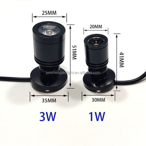 Durable Yard Decoration Wasserdichter DC Outdoor 12V tragbarer Scheinwerfer LED Aluminium 1 W 3W 1 Watt Einbau LED Mini Down light