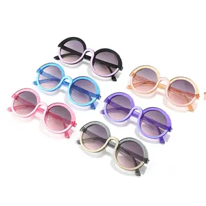 DL kính New Arrival thiết kế Shades đầy màu sắc khung Gradient dễ thương Kính mắt Vòng trẻ em tùy chỉnh trẻ em 2024 Kính mát