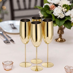 Flûte <span class=keywords><strong>à</strong></span> <span class=keywords><strong>champagne</strong></span> en acier inoxydable avec logo personnalisé, pour les célébrations de mariage, élégante <span class=keywords><strong>coupe</strong></span> <span class=keywords><strong>à</strong></span> <span class=keywords><strong>champagne</strong></span> en métal doré - Product Image 6