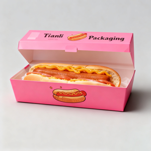 Özelleştirilmiş sıcak satış <span class=keywords><strong>Hot</strong></span> <span class=keywords><strong>Dog</strong></span> beyaz Kraft kağıt kutu tasfiye gıda sandviç konteynerler kutusu <span class=keywords><strong>Hot</strong></span> <span class=keywords><strong>Dog</strong></span> ambalaj kutuları - Product Image 6