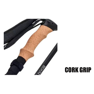 Bâton de randonnée télescopique nordique, bâton de randonnée en alliage d'aluminium de qualité aéronautique, adapté au <span class=keywords><strong>ski</strong></span>, à la montagne - Product Image 2