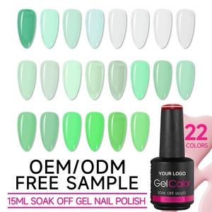 เจลสีทาเล็บแบบกำหนดเอง 22 สี ความสดใสสูง ระดับมืออาชีพ ลอกออกง่าย ขายส่งจำนวนมาก รับทำโลโก้เอง DIY เจลยูวีทาเล็บ ลดราคาพิเศษ - Product Image 1