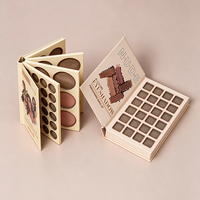Palette de fards à paupières vide en forme de livre, personnalisée OEM, imprimée sur mesure, 3/4/5 couches, boîte d'emballage cosmétique en papier multicouche