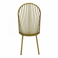 Chaises de salle à manger élégantes en métal en forme de coquille pour les mariages, les banquets, les événements, les hôtels, les restaurants, les appartements