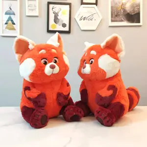 YWMX 30cm Turn Red Plush Toy Red Panda Youth Doll Raccoon Plush Stuffed Toys For Kids Room Decoration Wholesale