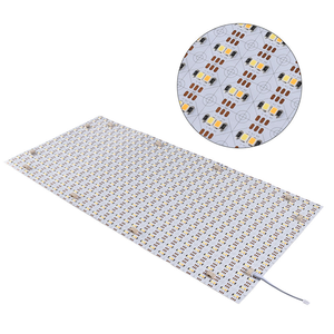 Feuille LED SMD2835 personnalisable à double CCT PARFAITE - 840 LED/feuille, découpe 2 LED, 2700K-6500K, DC24V, 35W, CRI élevé, IP20, garantie 2 ans - Product Image 1