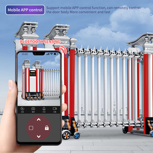 Tùy chỉnh hợp kim nhôm có thể thu vào gấp cổng điện có thể thu vào cổng an toàn có thể thu vào Cổng An Ninh - Product Image 3