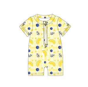 Bambu Kısa Fermuarlı Tulum Pijama Batı Tarzı Kısa Fermuarlı Tulum - Product Image 2