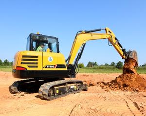 6 Ton Kleine Hydraulische Rupskraan SY60C met Breker, Hot Selling - Product Image 4