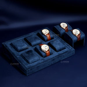 Elegante Bandeja de Exhibición para Relojes en MDF y Gamuza, Solución de Almacenamiento Sofisticada para Relojes, Tamaños y Colores Personalizables para Coleccionistas - Product Image 2