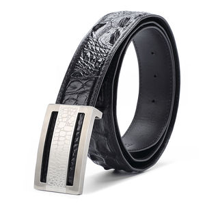 Nouvelle Arrivée Ceinture En Cuir Véritable Homme Haute Qualité Marque 100% Véritable Crocodile Ceintures en Cuir pour Hommes Fabricants - Product Image 2