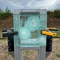 Verre de sécurité laminé anti-explosion résistant aux balles, verre balistique personnalisé pour fenêtre de bureau, comptoir, cloison