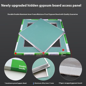 Plaque d'accès moderne carrée en aluminium avec loquet tactile, <span class=keywords><strong>trappe</strong></span> <span class=keywords><strong>de</strong></span> plafond ignifuge pour l'installation dans les centres commerciaux et les hôtels, grille <span class=keywords><strong>de</strong></span> plafond au design artistique - Product Image 4