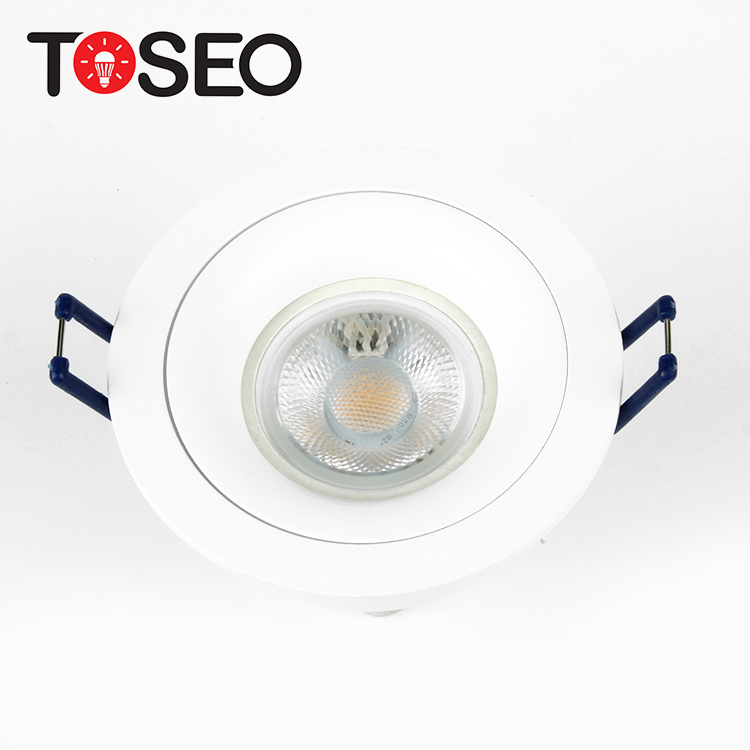 92mm Pure Aluminium 6w LED Recessed Downlight Fixture For Sloped Ceiling