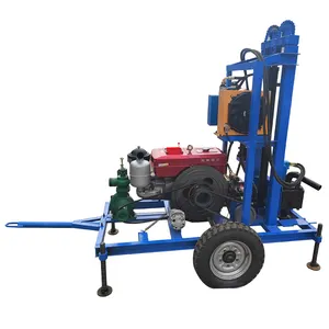 Inexpensive small 40m home water well drilling rig