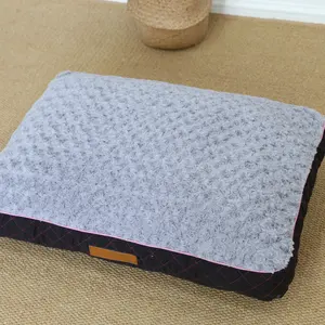 Factory Orthopedic Memory Foam Dog Plush Pillows Soft Plush Foam Sponge Removable Pet Supplies Pet Bed Mat Luxury Dog Bed