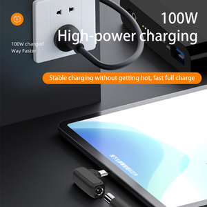100W DC để USB Loại C nối Adapter 90 độ DC nữ để USB C nam cắm điện sạc được xây dựng trong PD chip thông minh - Product Image 3