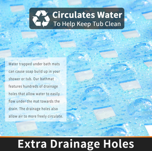 Alfombrilla de Ducha Moderna Esencial de PVC Sólido Ecológico con Superficie Texturizada Antideslizante y Ventosas Reforzadas <span class=keywords><strong>para</strong></span> <span class=keywords><strong>Baño</strong></span> - Product Image 5