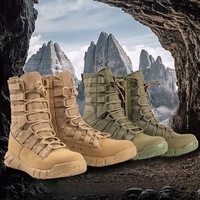 BAEWOON TB51 Bottes tactiques unisexes de haute qualité pour l'extérieur, bottes d'entraînement dans le désert, résistantes à l'usure, antichoc, bottes de randonnée