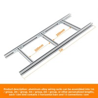 Support de câbles en alliage d'aluminium 0,7 mm, profilé en aluminium pour le passage de câbles, prix au mètre pour la câblage des salles de communication