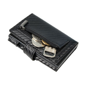 Hot Sale Vintage Style Laser Printing Credit <b>Card</b> Holder Slim PU Leather <b>Card</b> <b>Wallet</b> For Men Women Small MOQ Fast Delivery - Product Image 5