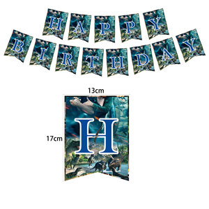 Set <span class=keywords><strong>de</strong></span> Decoración <span class=keywords><strong>para</strong></span> Fiesta <span class=keywords><strong>de</strong></span> <span class=keywords><strong>Cumpleaños</strong></span> con Temática <span class=keywords><strong>de</strong></span> <span class=keywords><strong>Jurassic</strong></span> World, Bandera <span class=keywords><strong>de</strong></span> Dinosaurio, Globo <span class=keywords><strong>para</strong></span> Halloween, Navidad, Día <span class=keywords><strong>de</strong></span> San Valentín - Product Image 2