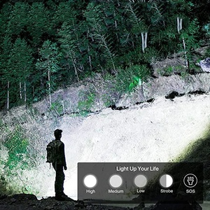 Đèn Pin <span class=keywords><strong>Zoom</strong></span> XHP50.2 Hợp Kim Nhôm Chống Nước Đèn Pin <span class=keywords><strong>Led</strong></span> XHP50 Công Suất Cao Có Thể Sạc Lại Bằng USB P50 1500 Lumen Với 26650 - Product Image 3