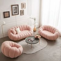 Ensemble complet de mobilier de salon rose et or, articles de salon, chaise de maquillage, chaise de coiffure