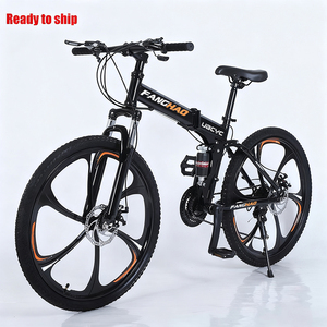 Bicicleta <span class=keywords><strong>Plegable</strong></span> de 21 Velocidades, 26 Pulgadas, Bicicleta de Montaña, Una Rueda Estándar, Doble Disco, Bicicleta para Adultos, Roja, Unisex - Product Image 5