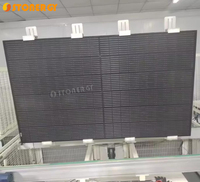 Panneaux solaires photovoltaïques 500W entièrement noirs, énergie durable, monocristallins, cadre noir et cadre interne.