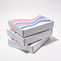 Boîte d'essentiels de soins de la peau écologiques, boîte de beauté en carton ondulé personnalisée avec impression, production en 72h