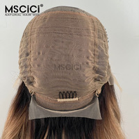 Perruque Lace Front HD Transparente 13x4 Cheveux Humains Brésiliens Ondulés avec Mèches Blondes, Fabrication en Marque Blanche, 100% Cheveux Humains