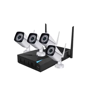 4CH Wifi Nvr Kit CCTV Hệ Thống An Ninh 720P Không Dây IP Camera Hỗ Trợ APP Điều Khiển Từ Xa