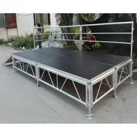 Scène portable pour scène de concert en plein air ou système de treillis/scène en aluminium facile à assembler