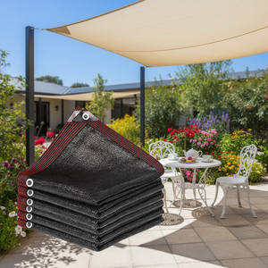 Filet d'ombrage en tissu tissé HDPE pour bassin piscicole, protection solaire anti-UV 80-90%, couverture pour patio, jardin, serre - Product Image 1